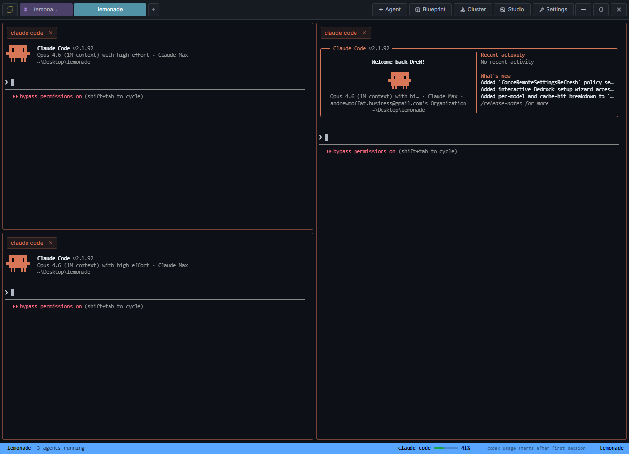 Blueprint mode in action